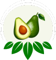 Global Exotic Bite Avocado Icon